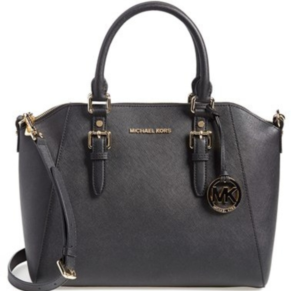 Michael Kors Lrg Bedford Saffiano Leather Satchel